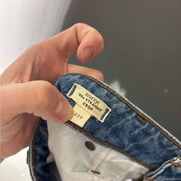 Madewell The Tall Curvy '90s Straight Crop Jean in Hazeldell Wash Size 33T - Picture 4 of 5